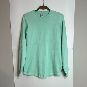 Banff Canada Spirit Jersey Mint Green Top XS Unisex Oversized